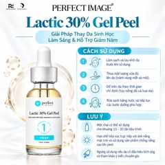 PERFECT IMAGE Lactic 30% Gel Peel: Giải Pháp Thay Da Sinh Học Làm Sáng, Trị Nám & Phục Hồi Độ Rạng Rỡ