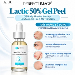 PERFECT IMAGE Lactic 50% Gel Peel: Thay Da Sinh Học Làm Sáng, Trẻ Hóa & Mờ Thâm Nám