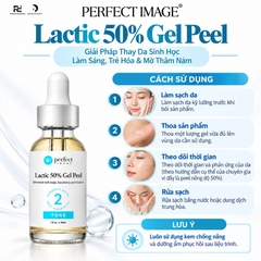 PERFECT IMAGE Lactic 50% Gel Peel: Thay Da Sinh Học Làm Sáng, Trẻ Hóa & Mờ Thâm Nám