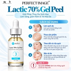 Perfect Image Lactic 70% Gel Peel: Thay Da Sinh Học Làm Sáng, Trị Nám Và Trẻ Hóa Da Chuyên Sâu