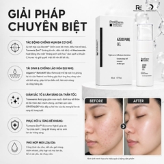 PROFIDERM AZEXO PURE GEL: Gel Đặc Trị Mụn & Sắc Tố - Kháng Khuẩn, Phục Hồi & Làm Sáng Da Đột Phá