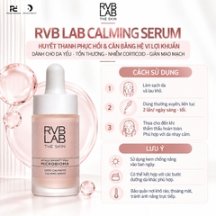 RVB LAB CALMING SERUM / HUYẾT THANH PHỤC HỒI & CÂN BẰNG HỆ VI LỢI KHUẨN DÀNH CHO DA YÊU-TỔN THƯƠNG-NHIỄM CORTICOID-GIÃN MAO MẠCH