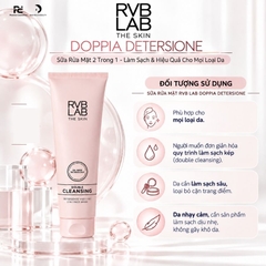 RVB LAB DOPPIA DETERSIONE: Sữa Rửa Mặt 2 Trong 1 - Làm Sạch Kép Nhanh & Hiệu Quả Cho Mọi Loại Da