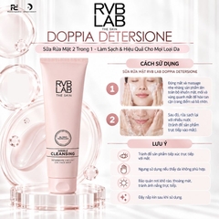 RVB LAB DOPPIA DETERSIONE: Sữa Rửa Mặt 2 Trong 1 - Làm Sạch Kép Nhanh & Hiệu Quả Cho Mọi Loại Da