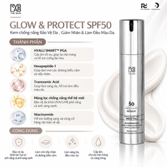 RVB LAB GLOW & PROTECT SPF50: Kem Bảo Vệ Da Hoàn Hảo 4 Trong 1 - Chống Nắng, Giảm Nhăn & Làm Đều Màu Da