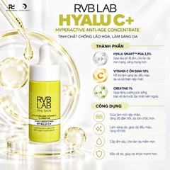 RVB LAB HYALU C+ HYPERACTIVE ANTI-AGE CONCENTRATE / TINH CHẤT CHỐNG LÃO HÓA, LÀM SÁNG DA