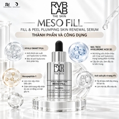 RVB LAB MESO FILL FILL & PEEL PLUMPING SKIN RENEWAL SERUM / SERUM TÁI TẠO DA TẦNG, CHỐNG LÃO HOÁ CHUYÊN SÂU 