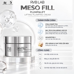 RVB LAB MESO FILL PLUMP&LIFT LIFTING PLUMPING CREAM / KEM LÀM ĐẦY VÀ NÂNG CƠ 
