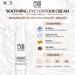 RVB LAB SOOTHING EYE CONTOUR CREAM HYDRATING – ANTI-DARK CIRCLES – ANTI-PUFFINESS / KEM DƯỠNG MẮT ĐIỀU TRỊ THÂM QUẦNG – BỎNG MẮT – CHÂN CHIM