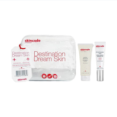 SKINCODE ESSENTIALS DESTINATION DREAM SKIN KIT - BỘ KIT CHĂM SÓC DA THIẾT YẾU (SỮA RỬA MẶT + KEM DƯỠNG)