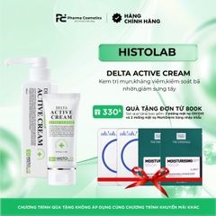 HISTOLAB DELTA ACTIVE CREAM / KEM ĐẶC TRỊ MỤN, KHÁNG VIÊM, KIỂM SOÁT BÃ NHỜN, GIẢM SƯNG TẤY DO MỤN GÂY RA ( 80ML)