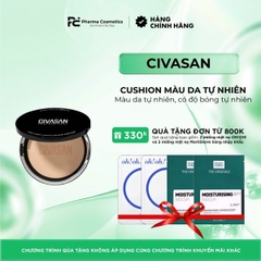 CIVASAN CUSHION COMPACT (LIMITED EDITION)/ CUSHION MÀU DA TỰ NHIÊN, DƯỠNG TRẮNG DA SPF50+/PA+++