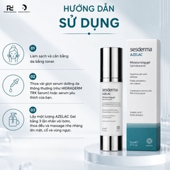 SESDERMA AZELAC MOISTURIZING GEL: Gel Dưỡng Ẩm, Điều Trị Trứng Cá Đỏ & Chống Oxy Hóa Cho Da Dầu Nhạy Cảm