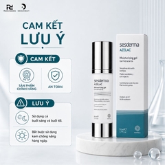 SESDERMA AZELAC MOISTURIZING GEL: Gel Dưỡng Ẩm, Điều Trị Trứng Cá Đỏ & Chống Oxy Hóa Cho Da Dầu Nhạy Cảm