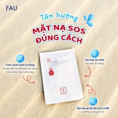 FAU Skin Solution SOS Mask – Mặt Nạ Lạnh Làm Dịu Da, Cấp Ẩm Chuyên Sâu Và Hỗ Trợ Phục Hồi Làn Da Nhạy Cảm