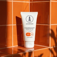 ANGIOPHARM Sunscreen Matrix Cream SPF 50 – Kem chống nắng phổ rộng, hỗ trợ chống oxy hóa
