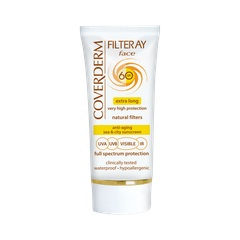 COVERDERM FILTERAY FACE SPF 60 TINTED ( COOL BEIGE) / KEM CHỐNG NẮNG VẬT LÝ CÓ MÀU