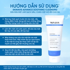 SKINAVIS SOOTHING CLEANSING GEL: Sữa Rửa Mặt Dịu Nhẹ, Cân Bằng pH Cho Làn Da Sạch Khỏe