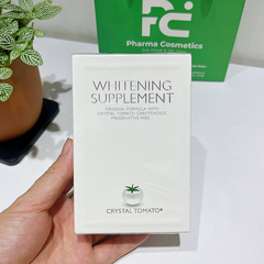 CRYSTAL TOMATO WHITENING SUPPLEMENT / VIÊN UỐNG CÀ CHUA TRẮNG SÁNG DA VÀ MỜ THÂM NÁM (THUẦN CHAY)