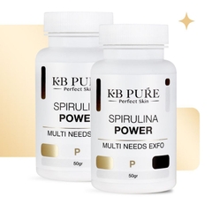 KB PURE SPIRULINA POWDER - MULTI NEEDS EXFO: BỘT TẢO NANO PHYCOCIANIN LOẠI BỎ HẮC TỐ, SÁNG DA, MỜ SẸO VÀ KHÁNG VIÊM