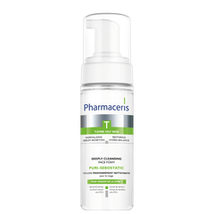 Pharmaceris T Puri-Sebostatic: Sữa Rửa Mặt Dạng Bọt Làm Sạch Sâu & Kiểm Soát Dầu Nhờn