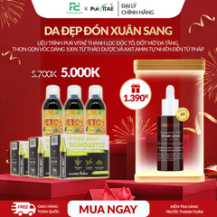 LIỆU TRÌNH  PUR VITAÉ THANH LỌC ĐỘC TỐ, ĐỐT MỠ ĐA TẦNG, THON GỌN VÓC DÁNG 100% TỪ THẢO DƯỢC VÀ AXIT AMIN TỰ NHIÊN ĐẾN TỪ PHÁP