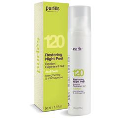 PURLÉS RESTORING NIGHT PEEL / KEM PEEL ĐIỀU TRỊ DÀNH RIÊNG CHO LÀN DA GIÃN MAO MẠCH, DA NHIỄM CORTICOID ROSACEA, LÀM GIẢM CẢM GIÁC KHÓ CHỊU VÀ GIẢM KÍCH ỨNG