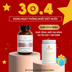 HUSH & HUSH SkinCapsule BRIGHTEN +/ VIÊN UỐNG SÁNG DA VÀ MỜ THÂM NÁM