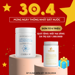 CODEAGE ANTIOXIDANT LIPOSOMAL GLUTATHIONE / VIÊN UỐNG LÀM SÁNG MỜ NÁM TRẺ HÓA DA