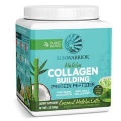 SUNWARRIOR COLLAGEN BUILDING PROTEIN PEPTIDES COCONUT MATCHA LATTE / THỰC PHẨM BỔ SUNG COLLAGEN THỰC VẬT ( VỊ DỪA MATCHA)