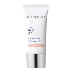 AMPLEUR LUXURY WHITE TONE UP / KEM CHỐNG NẮNG NÂNG TÔNG CHO MỌI LOẠI DA ĐẶC BIỆT DA NHIỀU KHUYẾT ĐIỂM, DA KHÔNG ĐỀU MÀU