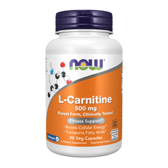 NOW FOODS L-CARNITINE 500mg / VIÊN UỐNG HỖ TRỢ GIẢM CÂN, ĐỐT CHÁY MỠ THỪA ( THUẦN CHAY)