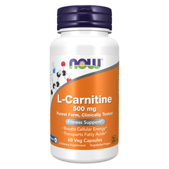 NOW FOODS L-CARNITINE 500mg / VIÊN UỐNG HỖ TRỢ GIẢM CÂN, ĐỐT CHÁY MỠ THỪA ( THUẦN CHAY)