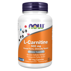 NOW FOODS L-CARNITINE 500mg / VIÊN UỐNG HỖ TRỢ GIẢM CÂN, ĐỐT CHÁY MỠ THỪA ( THUẦN CHAY)