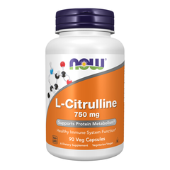 NOW FOODS L-CITRULLINE 750mg / VIÊN UỐNG TĂNG CƯỜNG HỆ MIỄN DỊCH ( THUẦN CHAY)