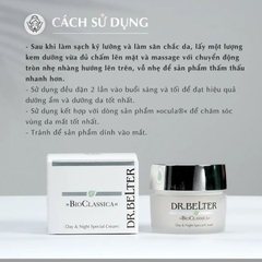DR.BELTER BIO-CLASSICA DAY & NIGHT SPECIAL CREAM / KEM DƯỠNG CHĂM SÓC ĐẶC BIỆT NGÀY & ĐÊM DÀNH CHO DA LÃO HÓA KHÔ, YẾU 25+