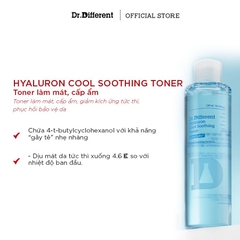 DR.DIFFERENT HYALURON COOL SOOTHING TONER / NƯỚC CÂN BẰNG LÀM DỊU DA