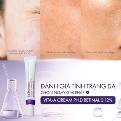 DR.DIFFERENT VITA A CREAM PH.D / KEM DƯỠNG CHỐNG LÃO HÓA, CẢI THIỆN NẾP NHĂN, GIẢM CHẠY XỆ (RETINAL 0.12%)