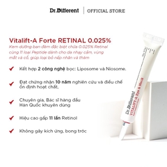 DR.DIFFERENT VITALIFT-A EYE & NECK / KEM DƯỠNG CHỐNG LÃO HÓA, MỜ NẾP NHĂN, TRỊ THÂM VÙNG DA CỔ & MẮT