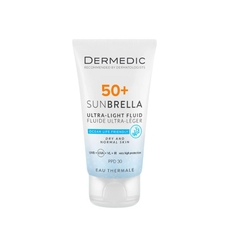 DERMEDIC SUNBRELLA ULTRA-LIGHT SPF 50+ FLUID DRY AND NORMAL SKIN : Chống Nắng Phổ Rộng & Dưỡng Ẩm Chuyên Sâu Cho Da Khô & Thường
