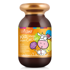 SPRINGLEAF KIDS MEGA MILKY CALCIUM / VIÊN UỐNG GIÚP PHÁT TRIỂN XƯƠNG VÀ RĂNG