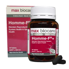 MAX BIOCARE HOMME-F THỤ THAI CHO NAM / VIÊN UỐNG HỖ TRỢ SINH LỰC VÀ SINH LÝ NAM