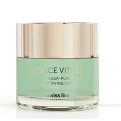 SWISS LINE AQUA-PURE MATTIFYING CREAM / KEM PHỤC HỒI THƯƠNG TỔN VÀ TRỊ MỤN, CẤP ẨM, KIỂM SOÁT TUYẾN NHỜN VÀ SE KHÍT LỖ CHÂN LÔNG