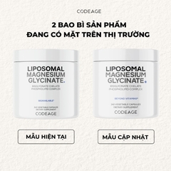 Codeage Liposomal Magnesium Glycinate – Viên Uống Magie Hấp Thụ Đỉnh Cao Cho Cơ Bắp Và Giấc Ngủ