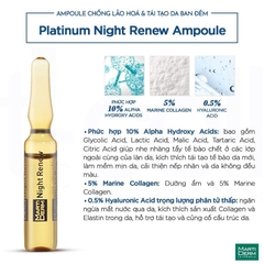 MARTIDERM PLATINUM NIGHT RENEW AMPOULE / CHỐNG LÕA HÓA & TÁI TẠO DA BAN ĐÊM