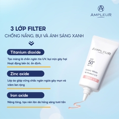 AMPLEUR LUXURY WHITE TONE UP / KEM CHỐNG NẮNG NÂNG TÔNG CHO MỌI LOẠI DA ĐẶC BIỆT DA NHIỀU KHUYẾT ĐIỂM, DA KHÔNG ĐỀU MÀU