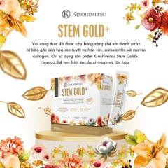 KINOHIMITSU STEM GOLD 6G / BỘT UỐNG COLLAGEN CAO CẤP TĂNG SỰ ĐÀN HỒI, ẨM MỊN VÀ ĐỀU MÀU DA