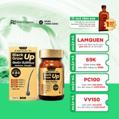 EIKENBI BLACK GROW UP MAXIMUM BIOTIN 15,000µG: Giải Pháp Toàn Diện Cho Mái Tóc Khỏe Mạnh & Bóng Mượt