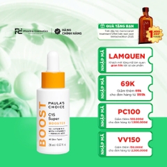 PAULA'S CHOICE C15 SUPER BOOSTER: Tinh Chất Sáng Da, Mờ Thâm Nám & Cải Thiện Nếp Nhăn Với 15% Vitamin C