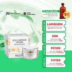 KB PURE GOLD MEDIUM CREAM: Kem Dưỡng Ẩm Chuyên Biệt Chống Lão Hóa Cho Da Dầu & Hỗn Hợp